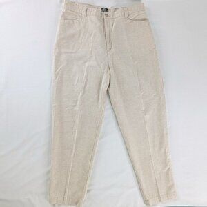 VTG Lee Casuals Linen Cotton Front Pleat High Rise Trousers